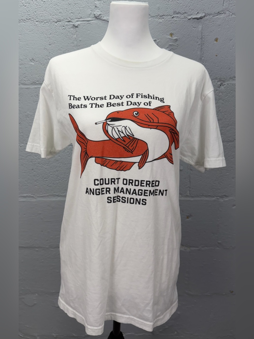 The Worst Day of Fishing Beats The Best Day Of.. Short Sleeve Shirt Size Medium